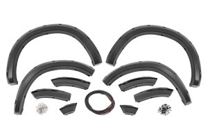 Ram 1500 Fender Flares - Rough Country - Pocket - Black Crystal - '11-'18